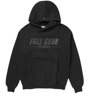 Full Send Elevated Fitness Hoodie Black Men’s Size L Pullover